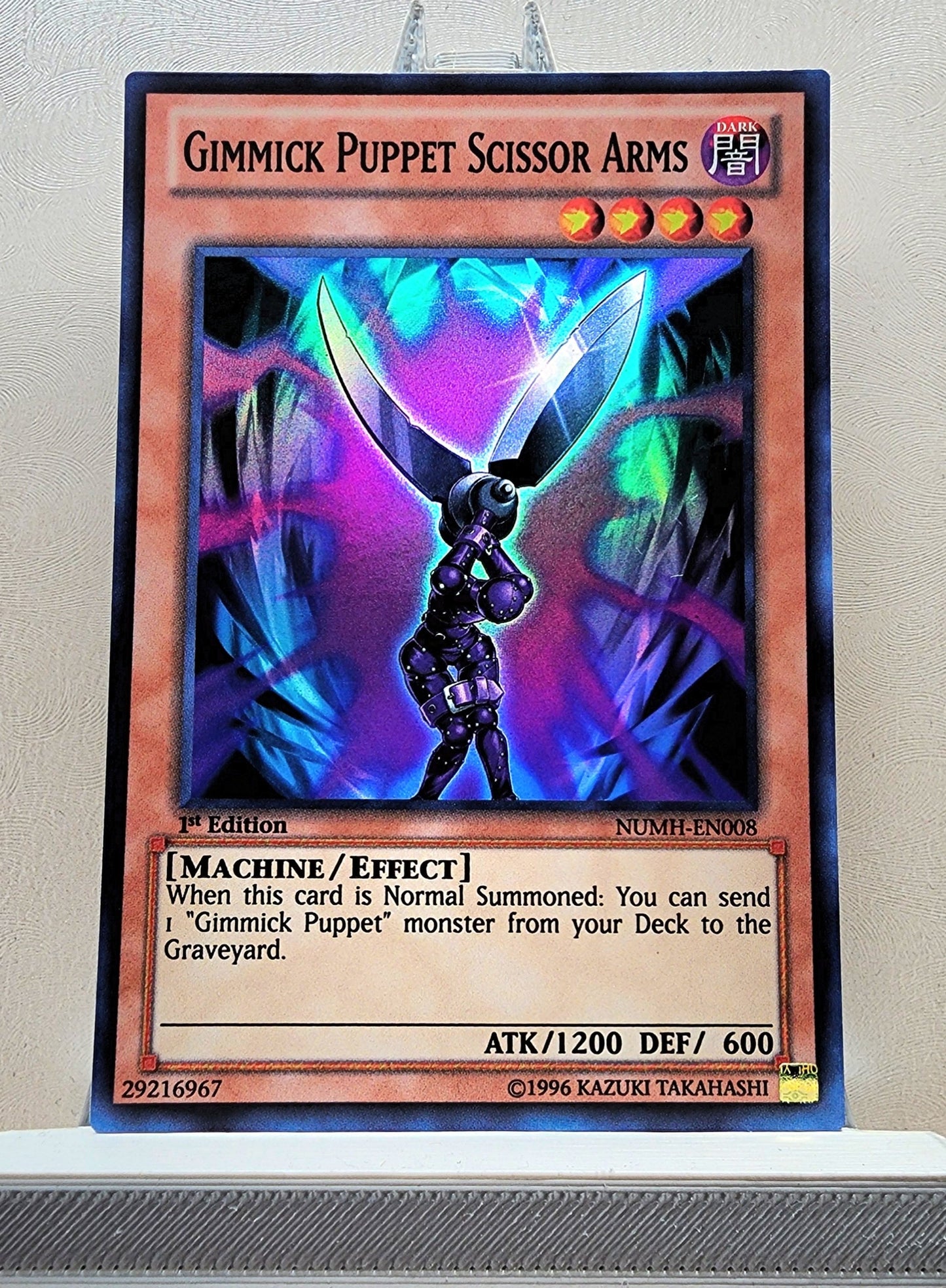 Yugioh! 1x Gimmick Puppet Scissor Arms (NUMH - Super Rare) 1st Edition