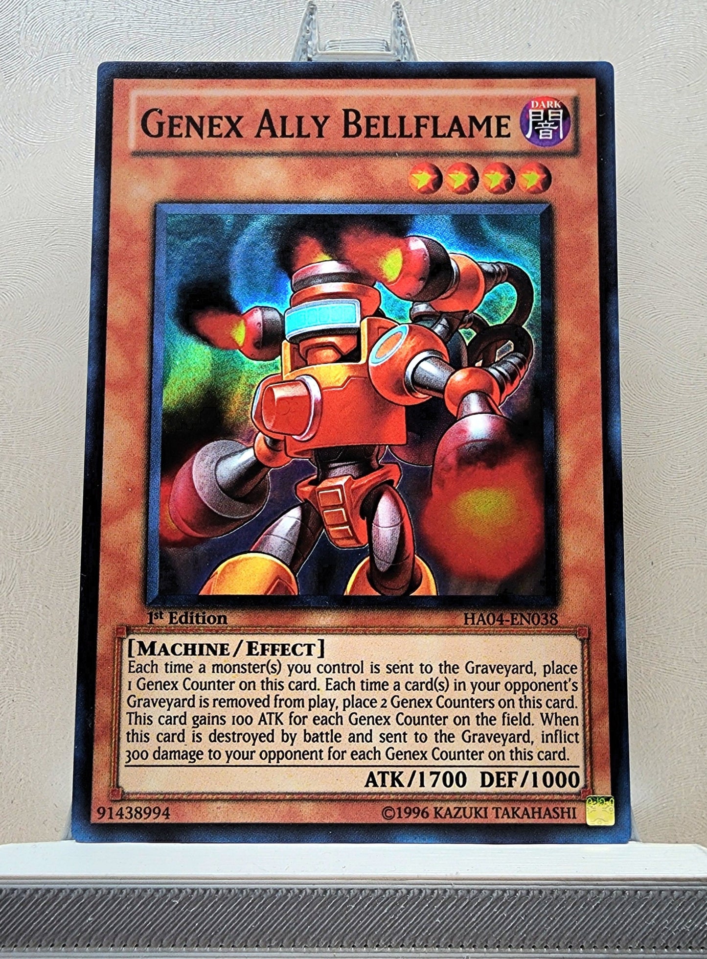 Yugioh! 1x Genex Ally Bellflame (HA04 - Super Rare) 1st Edition