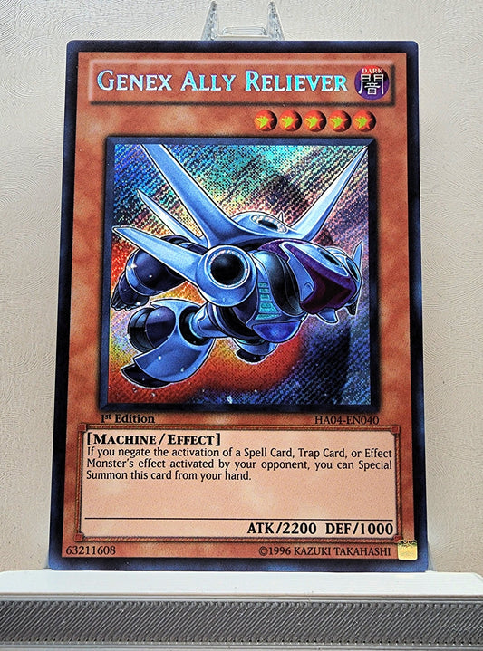 Yugioh! 1x Genex Ally Reliever (HA04 - Secret Rare) 1st/Unli Edition