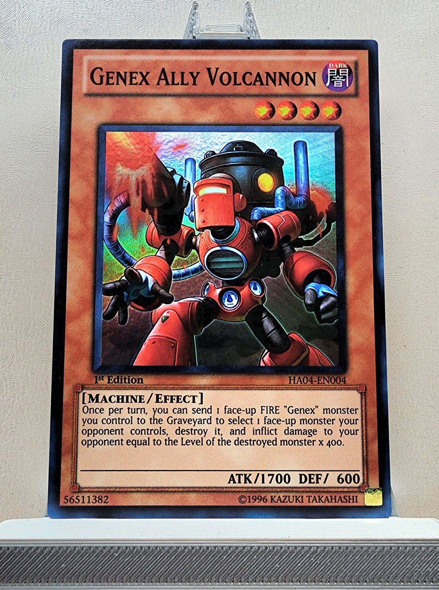 Yugioh! 1x Genex Ally Volcannon (HA04 - Super Rare) 1st Edition