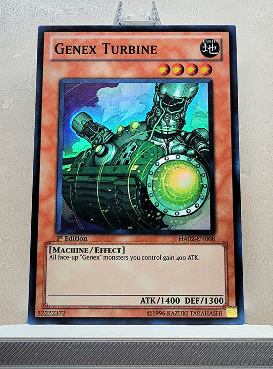 Yugioh! 1x Genex Turbine (HA02 - Super Rare) 1st Edition