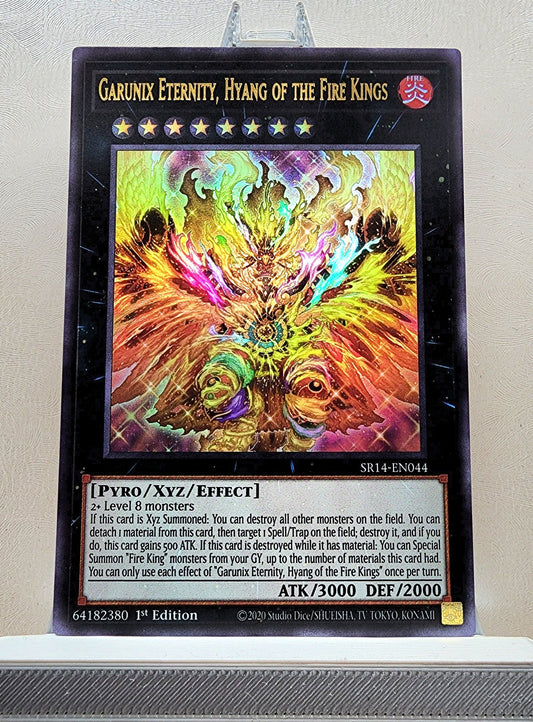 Yugioh! 1x Garunix Eternity, Hyang of the Fire Kings (SR14 - Ultra Rare) 1st Edition