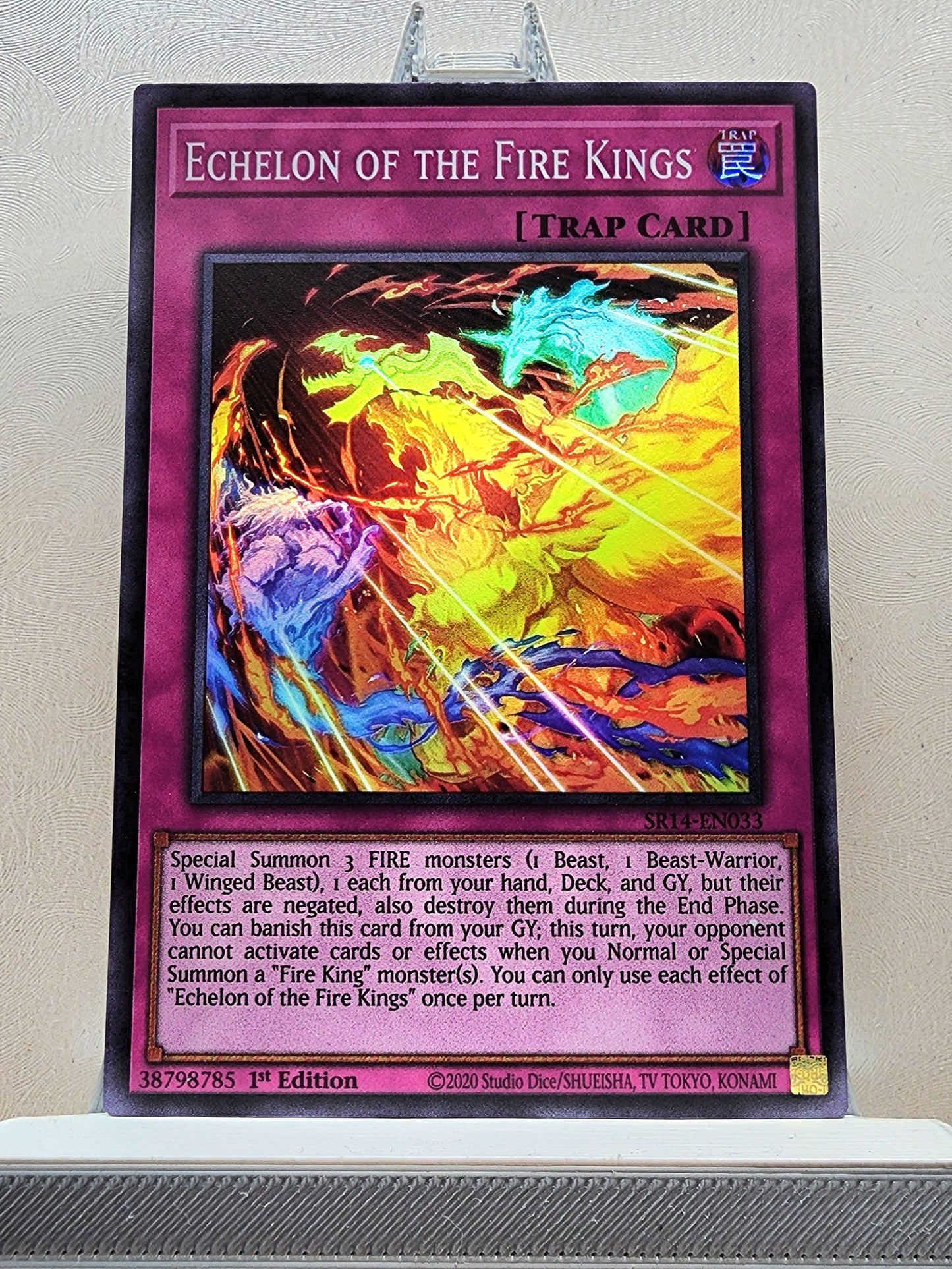 Yugioh! 1x Echelon of the Fire Kings (SR14 - Super Rare) 1st Edition