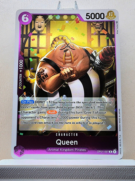 One Piece English! 1x Queen (OP01-097 - Rare)