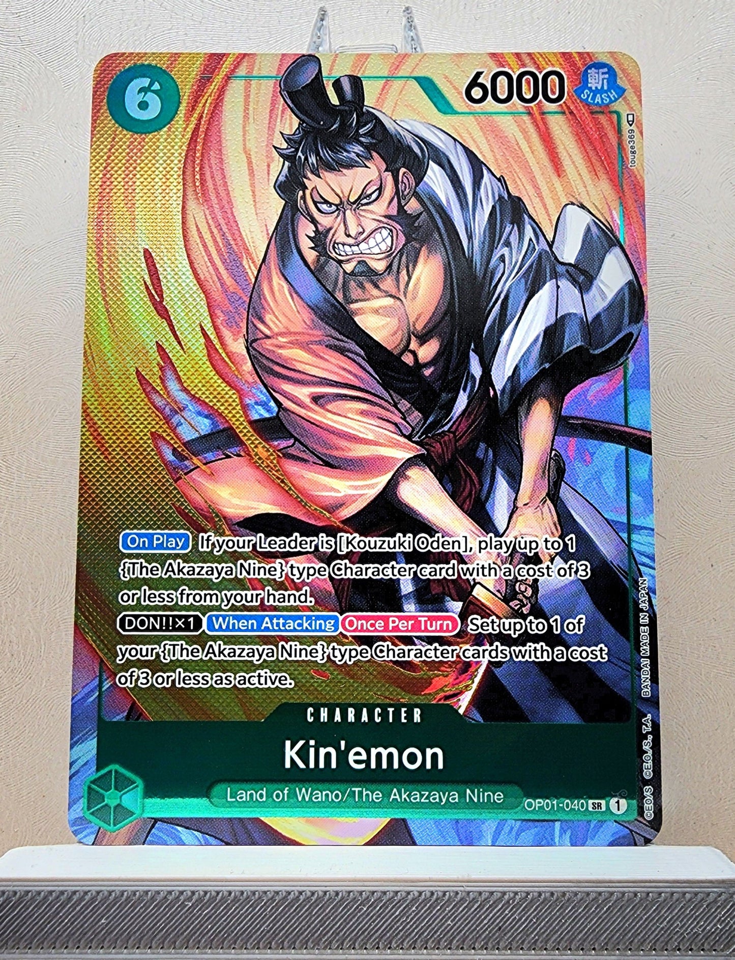 One Piece English! 1x Kinemon Parallel (OP01-040 - Super Rare)