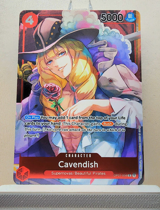 One Piece English! 1x Cavendish Box Topper (OP01-008 - Common Foil)