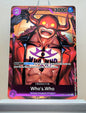 One Piece English! 1x Who's Who Box Topper (OP01-109 - Uncommon Foil)