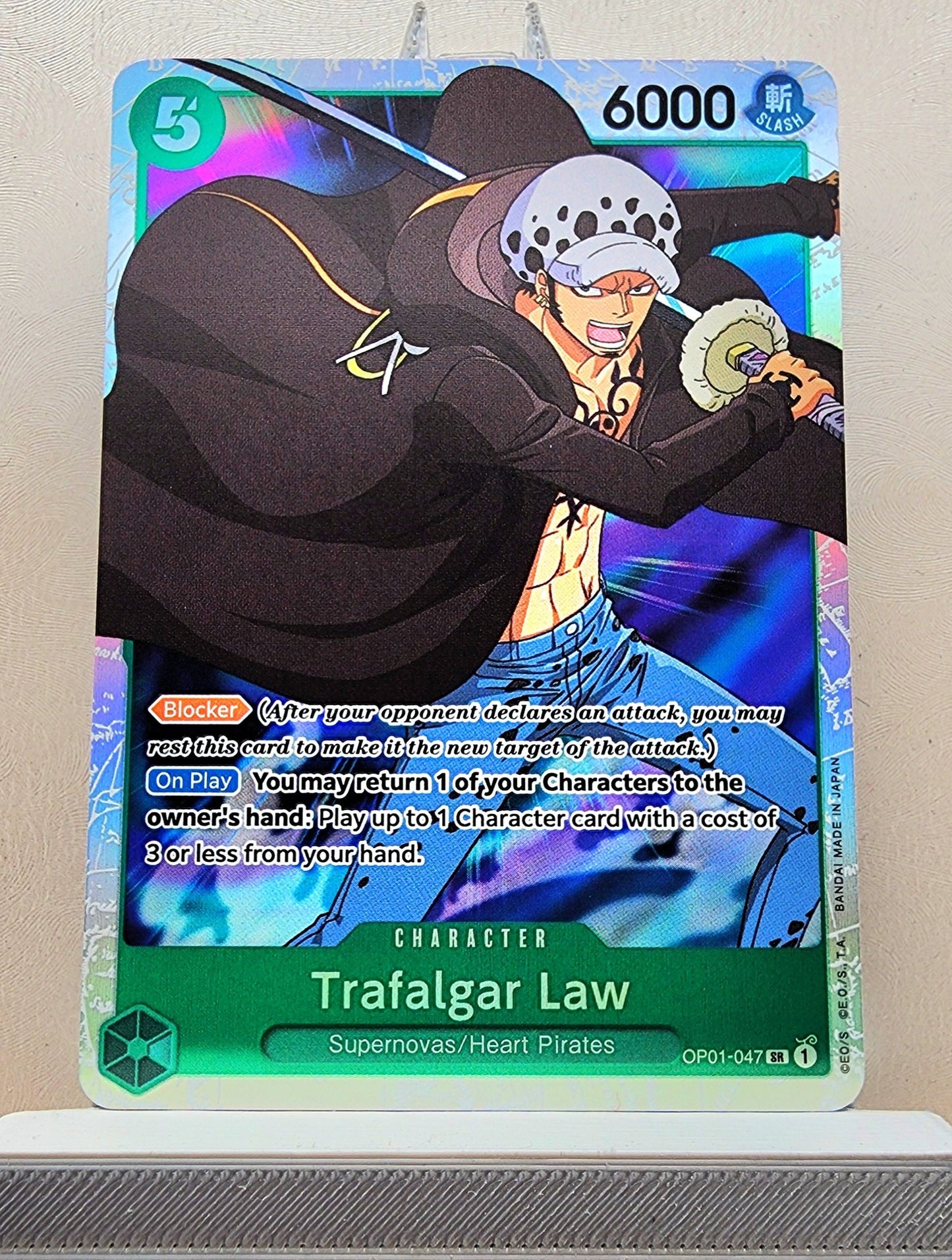 One Piece English! 1x Trafalgar Law (OP01-047 - Super Rare)