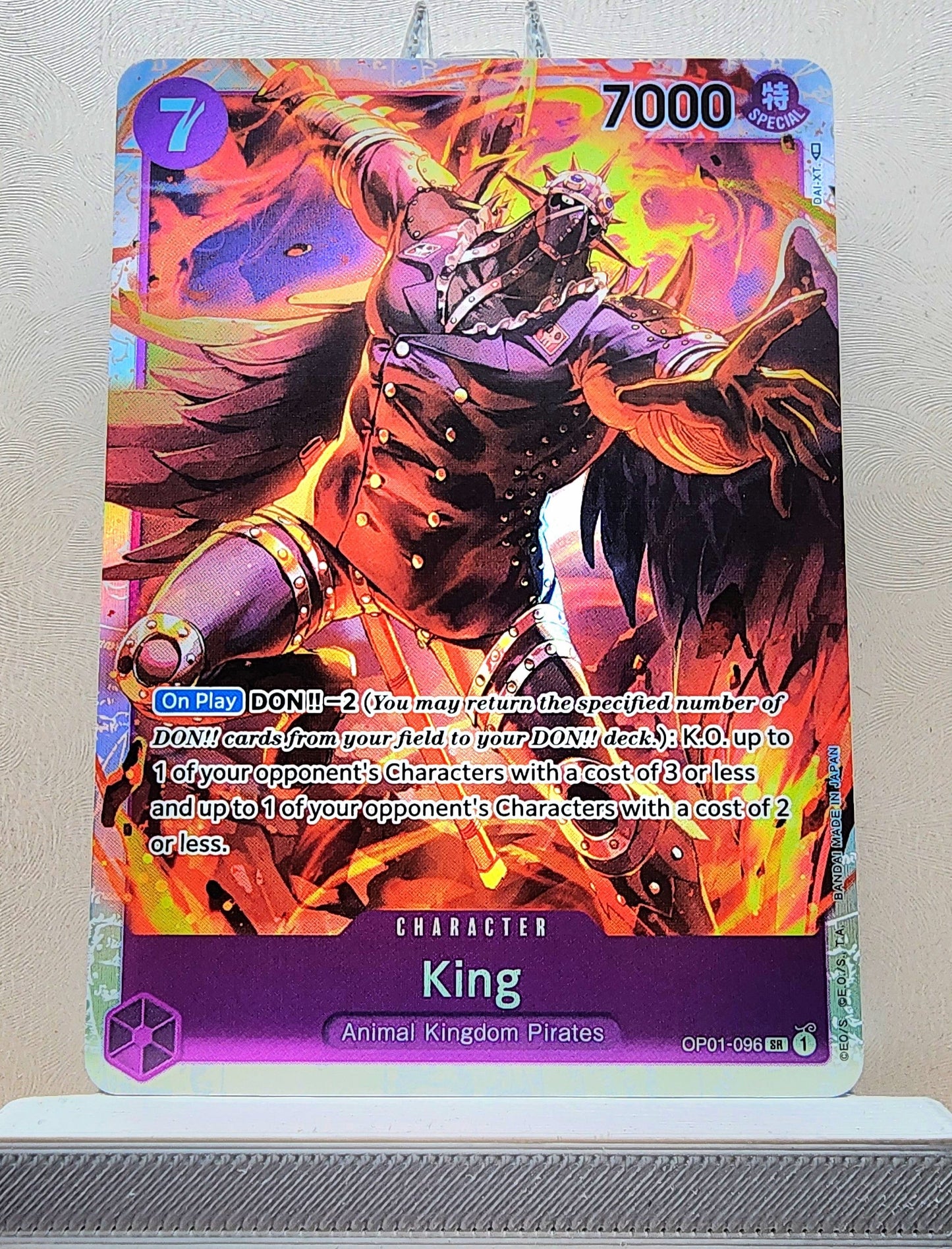 One Piece English! 1x King (OP01-096 - Super Rare)