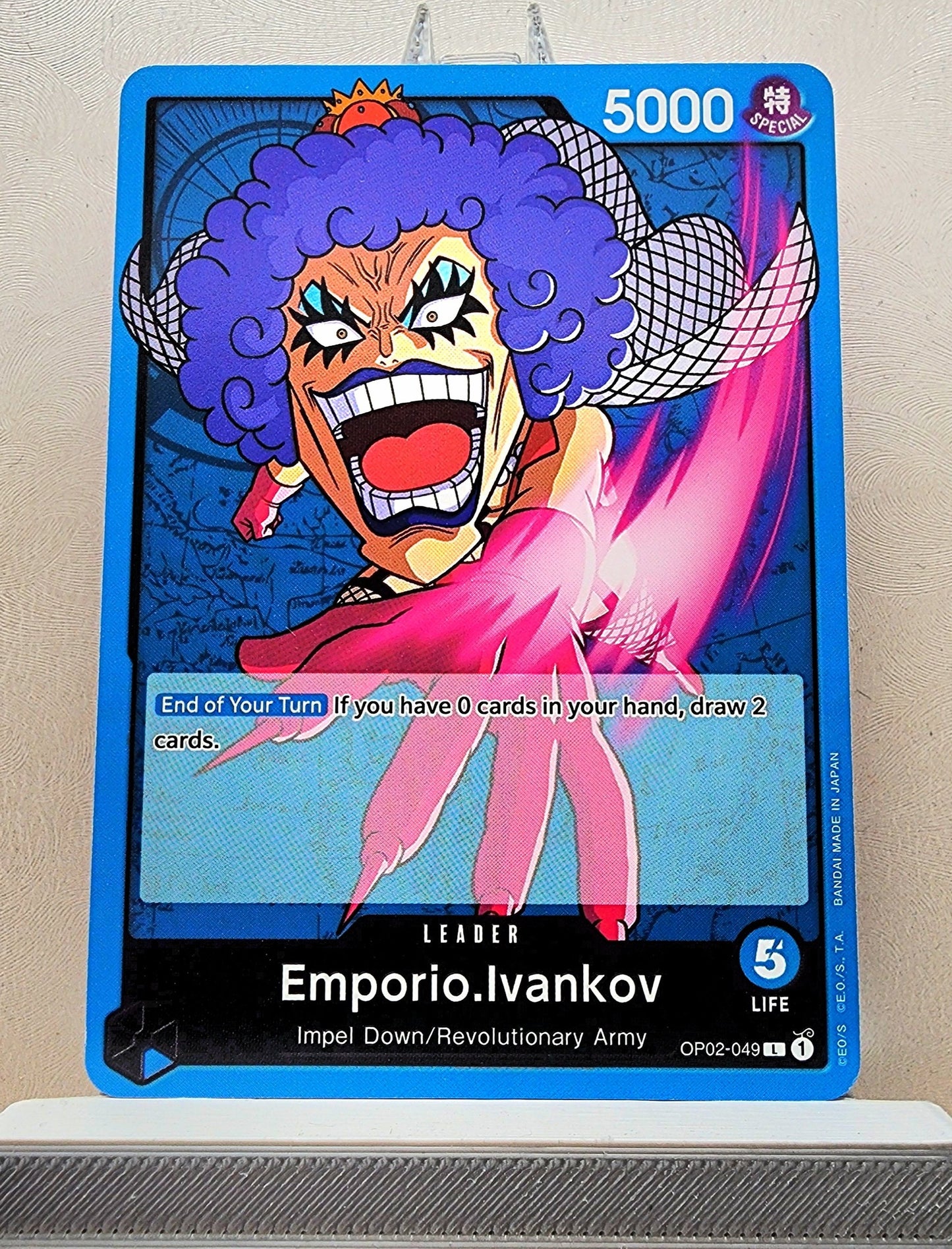 One Piece English! 1x Emporio Ivankov (OP02-049 - Leader)