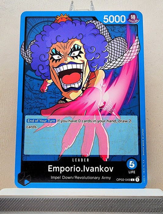 One Piece English! 1x Emporio Ivankov (OP02-049 - Leader)