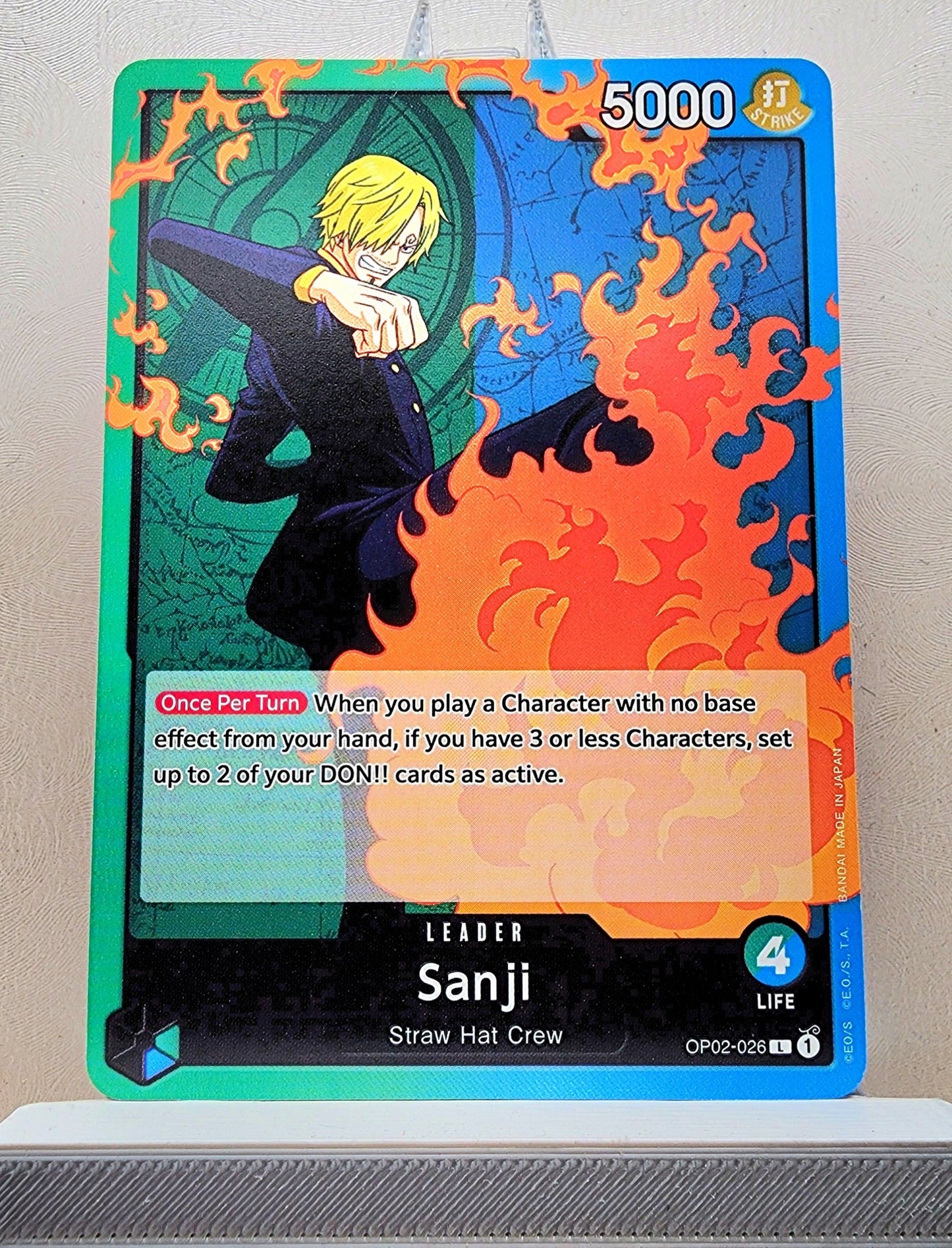 One Piece English! 1x Sanji (OP02-026 - Leader)