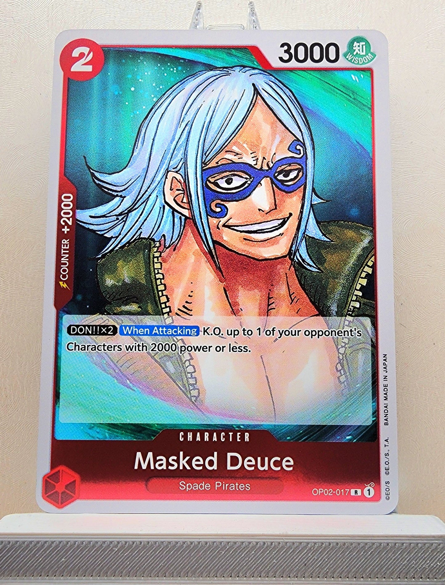 One Piece English! 1x Masked Deuce (OP02-017 - Rare)