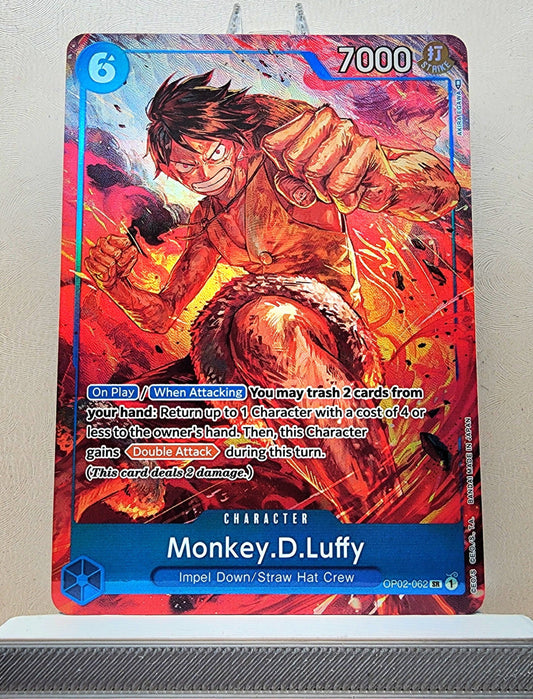 One Piece English! 1x Monkey D Luffy Alternate Art (OP02-062 - Super Rare)