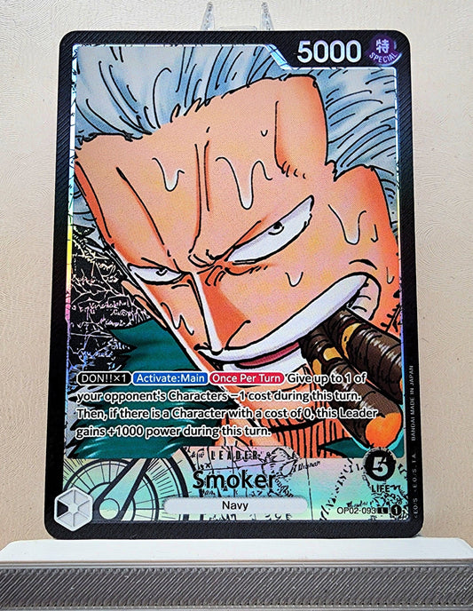 One Piece English! 1x Smoker Alternate Art (OP02-093 - Parallel Leader)