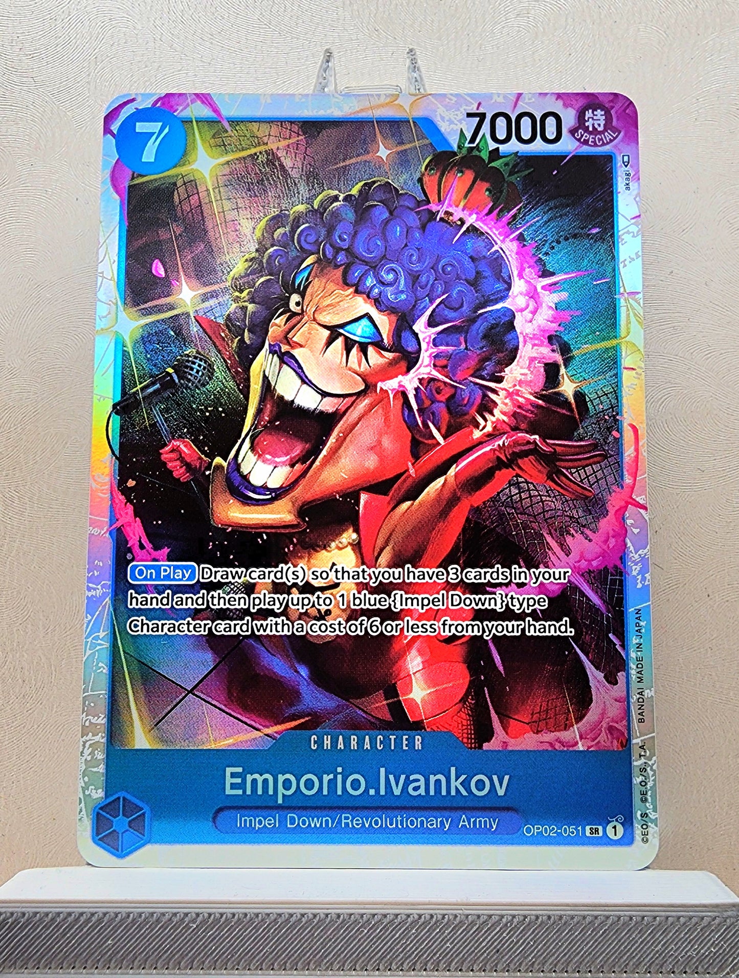 One Piece English! 1x Emporio Ivankov (OP02-051 - Super Rare)