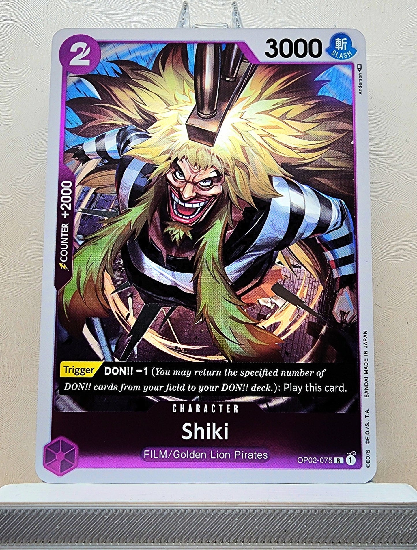 One Piece English! 1x Shiki (OP02-075 - Rare)