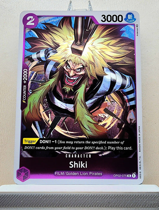 One Piece English! 1x Shiki (OP02-075 - Rare)