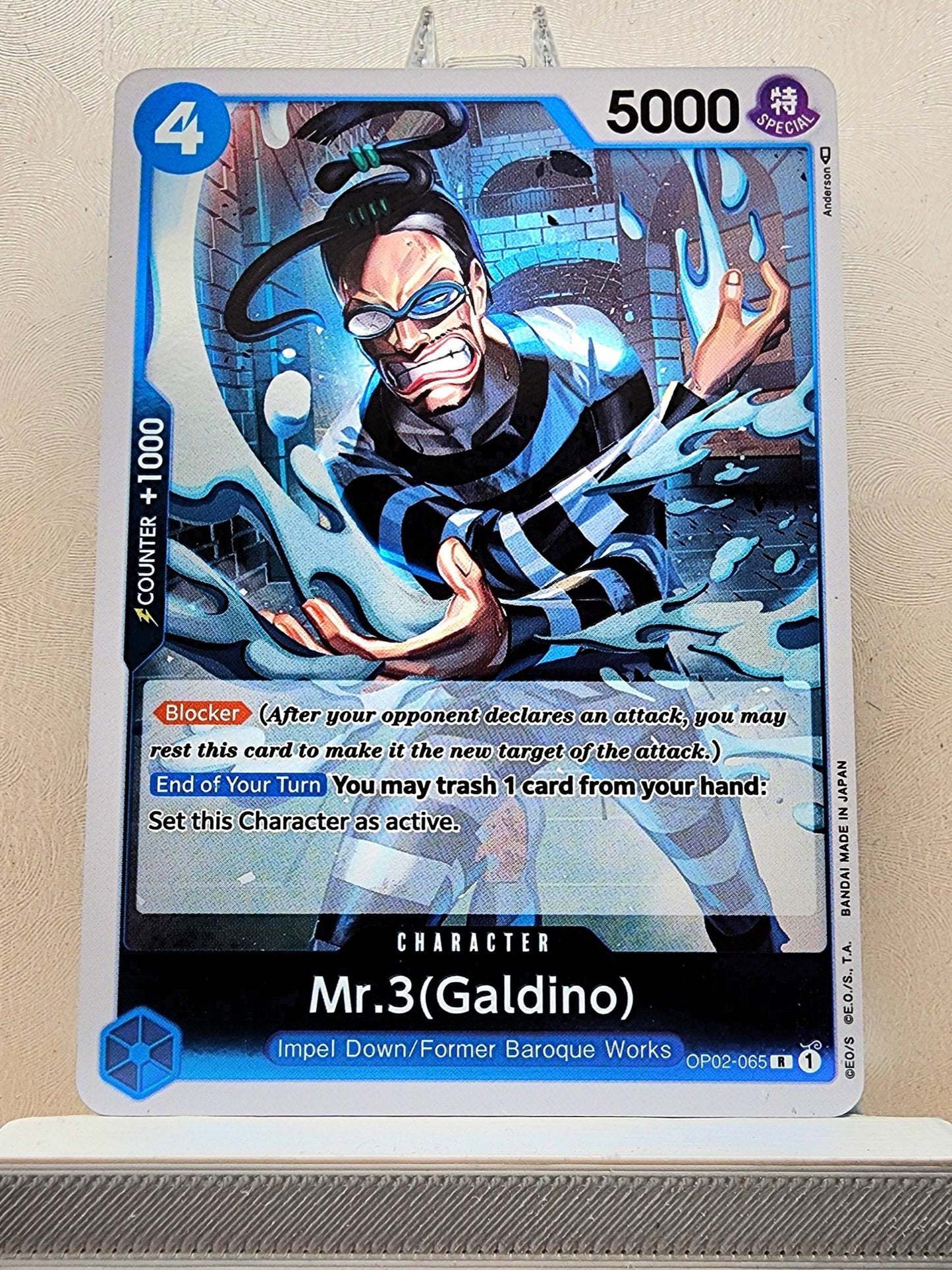 One Piece English! 1x Mr.3 Galdino (OP02-065 - Rare)