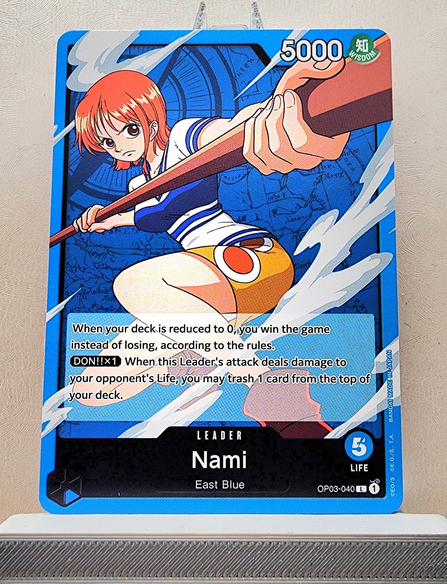 One Piece English! 1x Nami (OP03-040 - Leader)