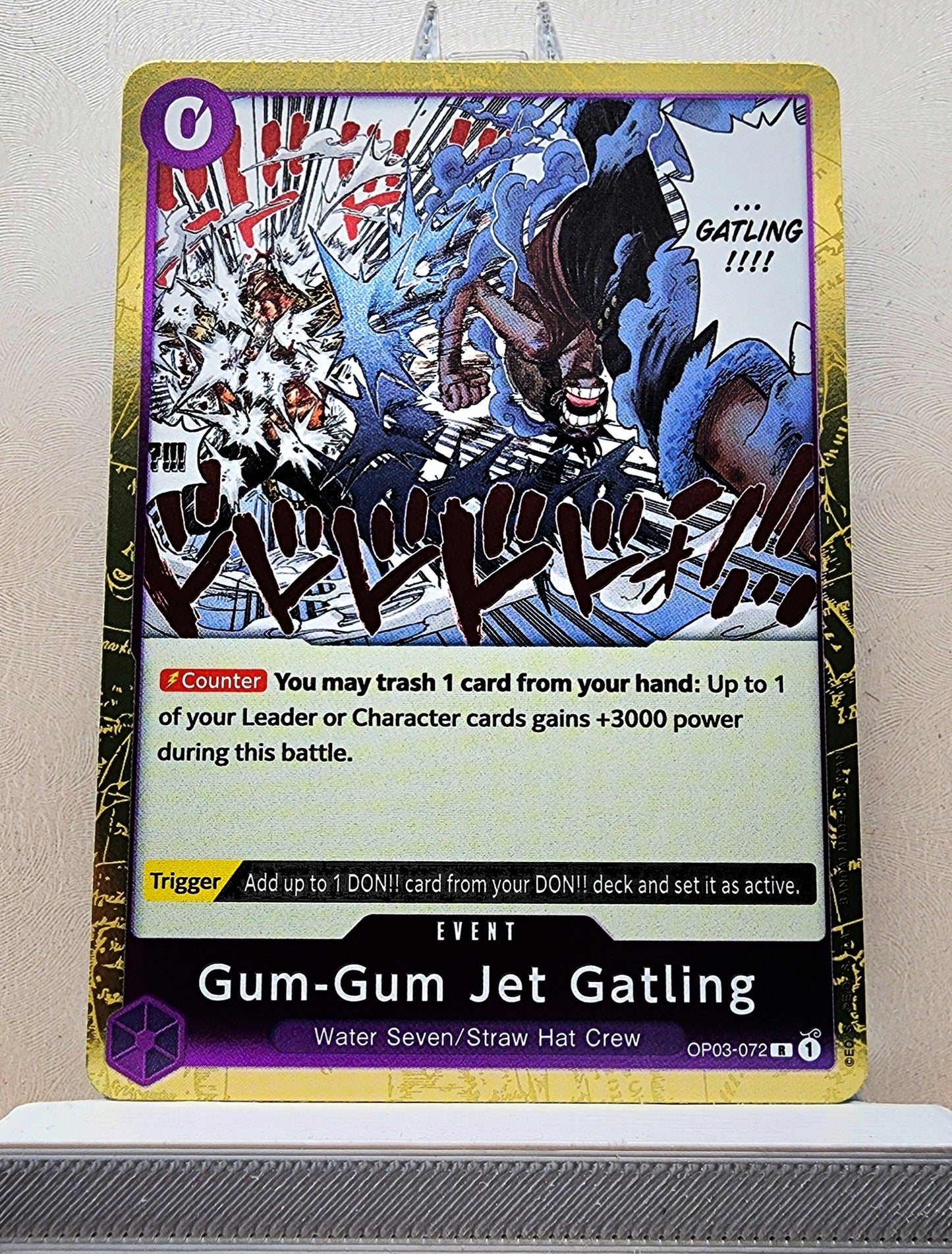 One Piece English! 1x Gum-Gum Jet Gatling (OP03-072 - Rare)