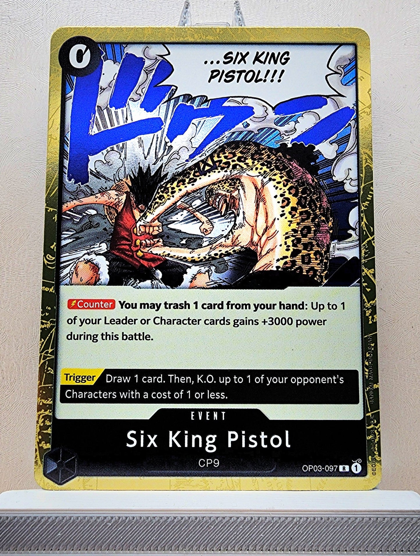 One Piece English! 1x Six King Pistol (OP03-097 - Rare)