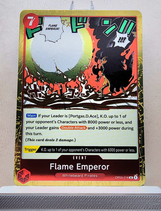 One Piece English! 1x Flame Emperor (OP03-016 - Rare)