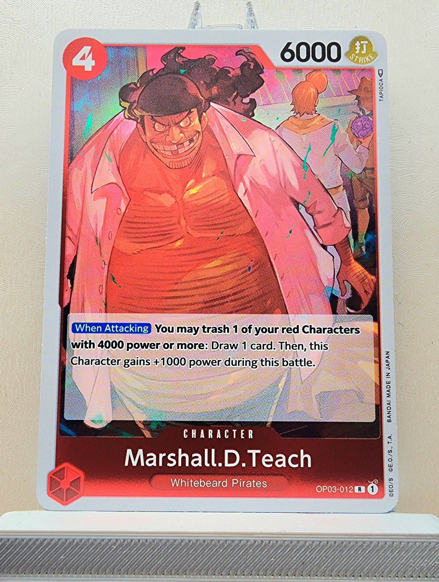 One Piece English! 1x Marshall D Teach (OP03-012 - Rare)