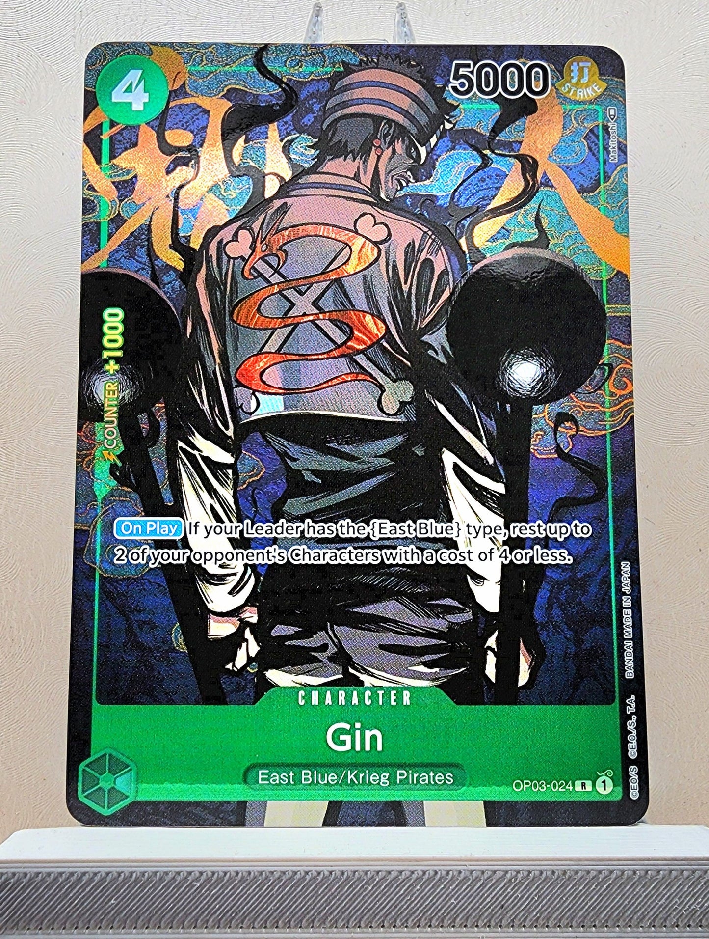 One Piece English! 1x Gin Alternate Art (OP03-024 - Rare)