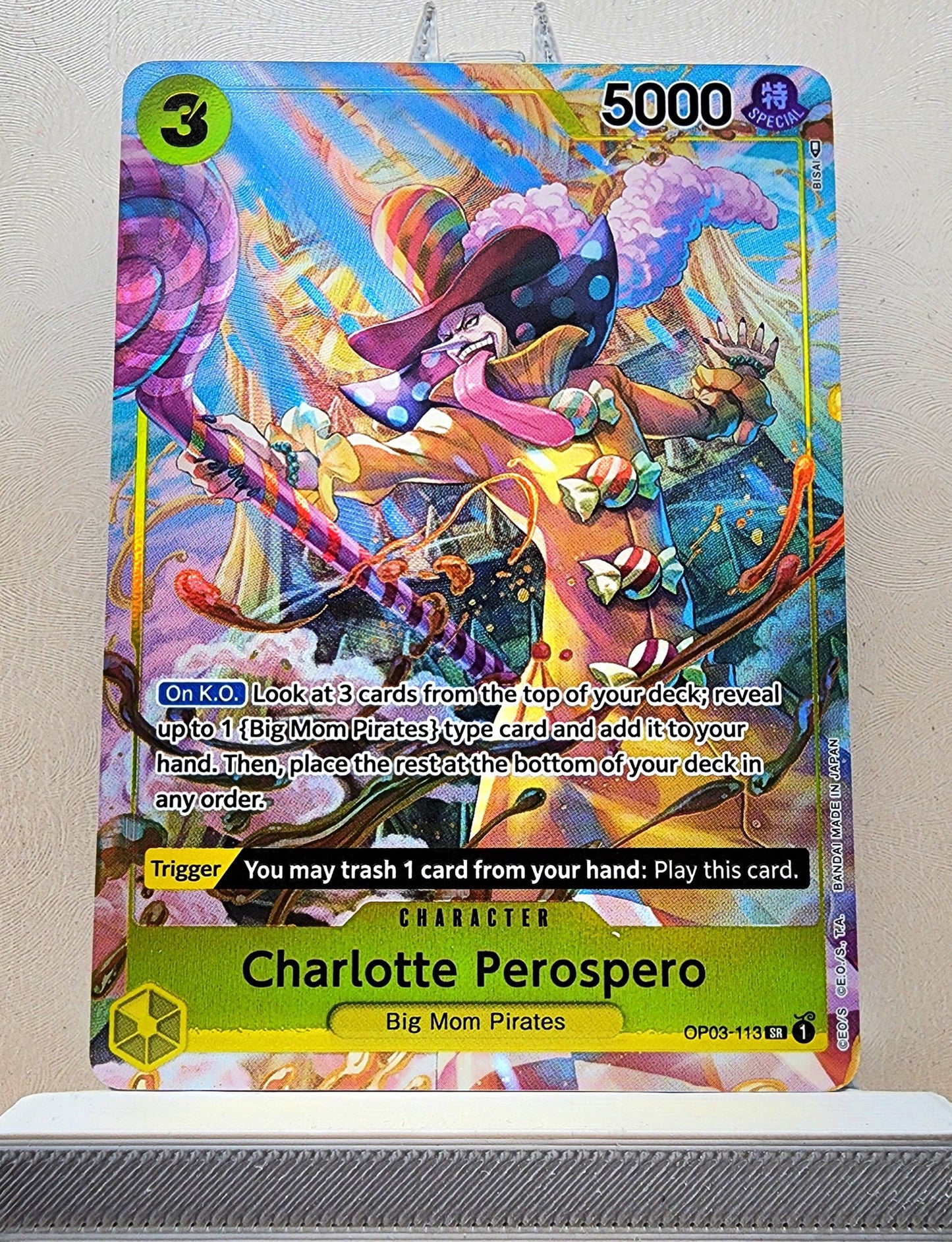 One Piece English! 1x Charlotte Perospero Alternate Art (OP03-113 - Super Rare)