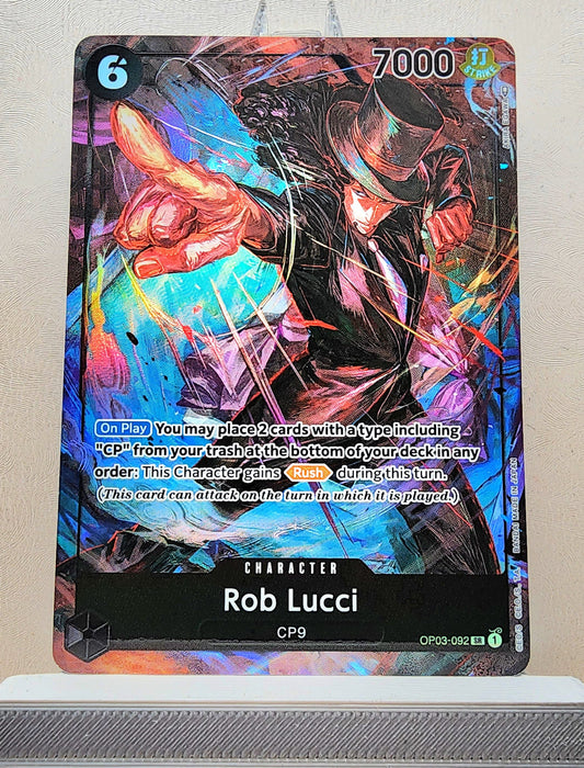 One Piece English! 1x Rob Lucci Alternate Art (OP03-092 - Super Rare)