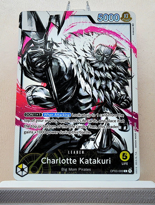 One Piece English! 1x Charlotte Katakuri Alternate Art (OP03-099 - Leader)