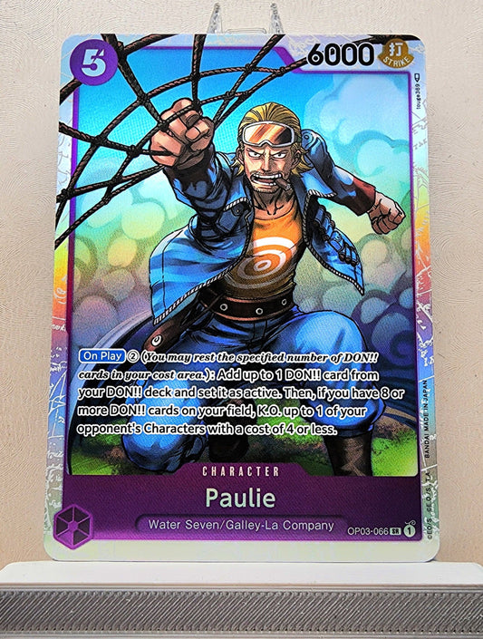 One Piece English! 1x Paulie (OP03-066 - Super Rare)