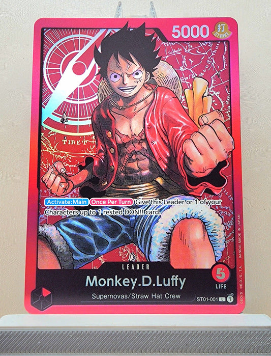 One Piece English! 1x Monkey D Luffy (ST01-001 - Leader)