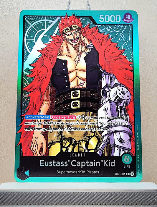 One Piece English! 1x Eustass Captain Kid (ST02-001 - Leader)