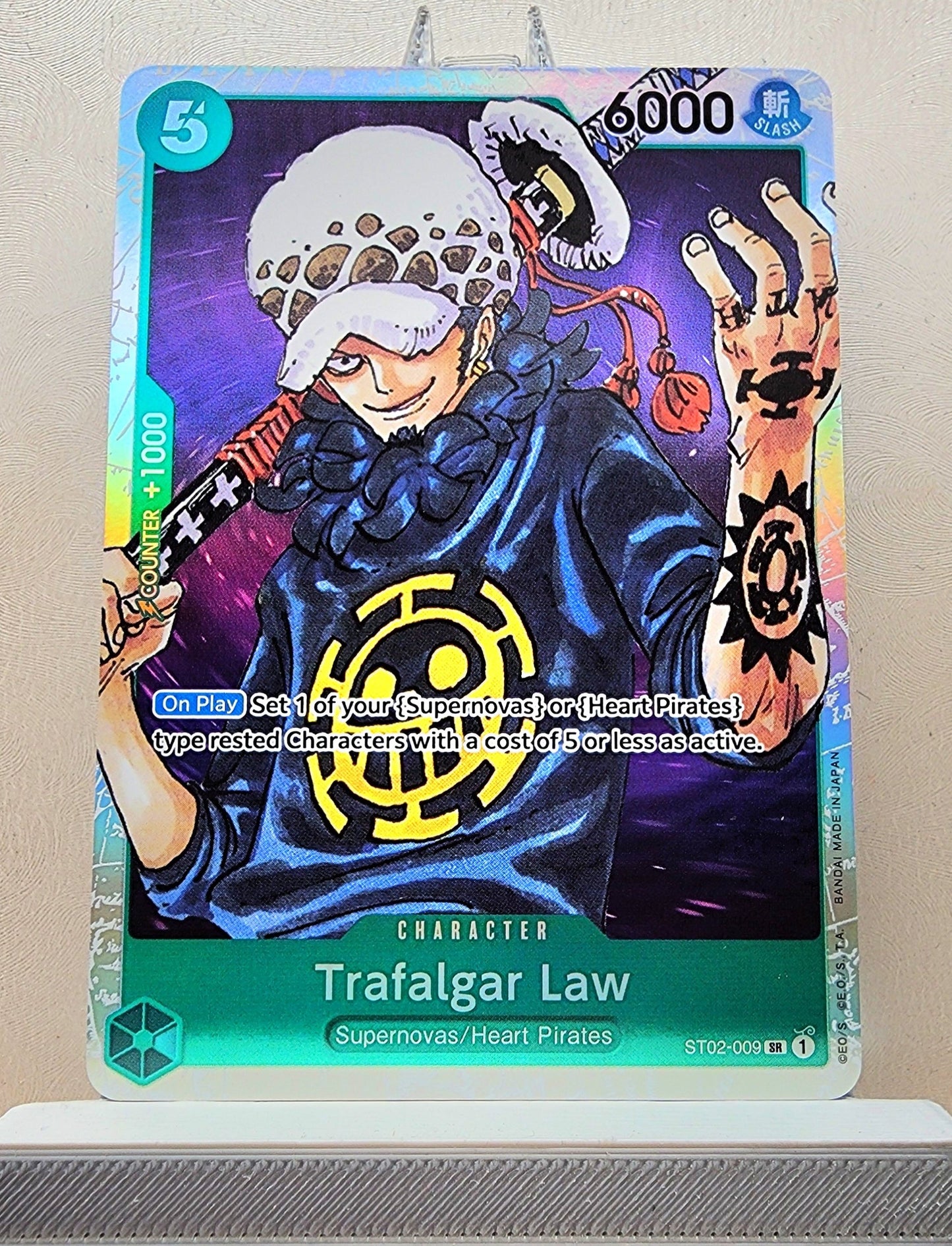 One Piece English! 1x Trafalgar Law (ST02-009 - Super Rare)