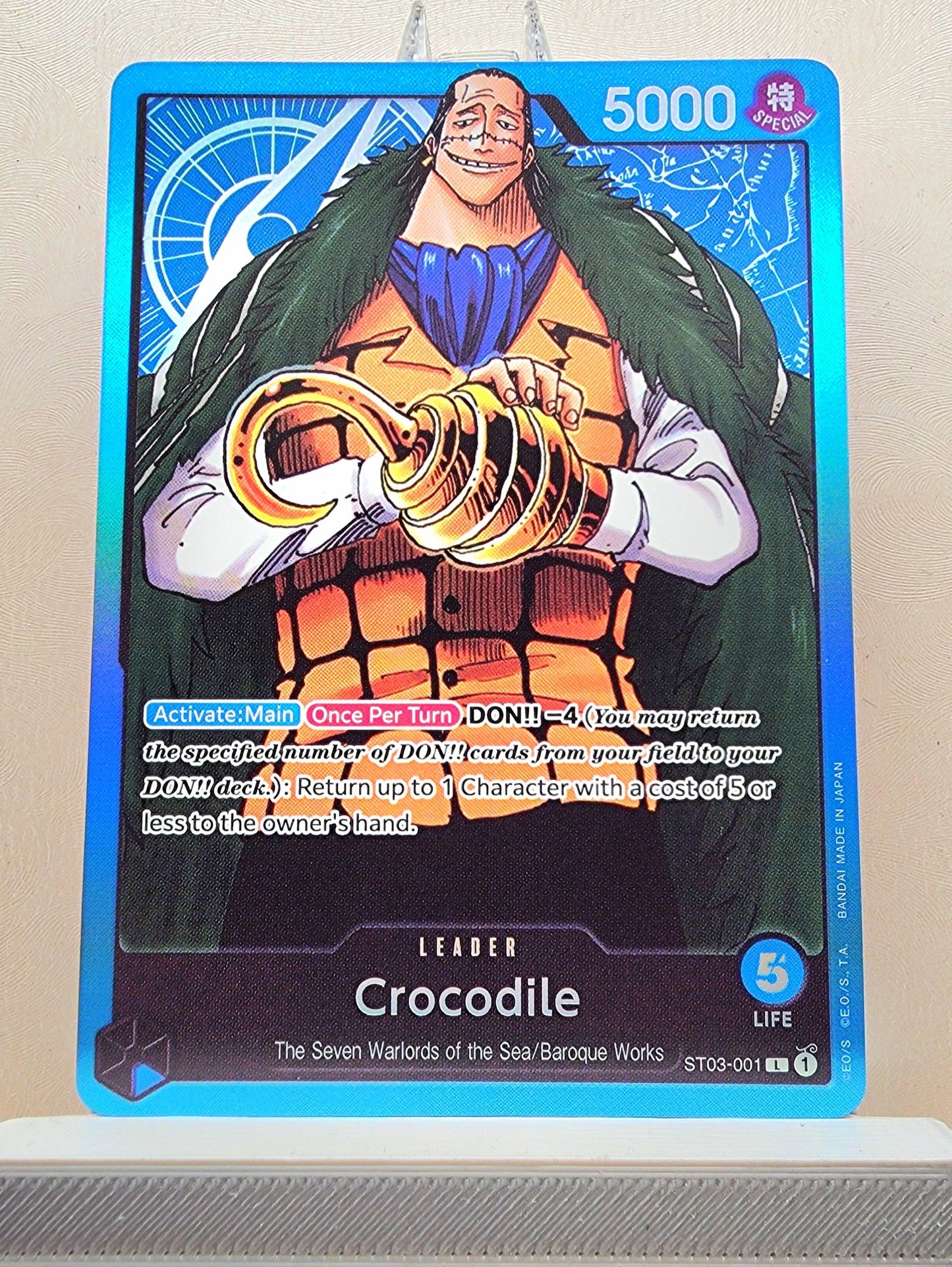 One Piece English! 1x Crocodile (ST03-001 - Leader)