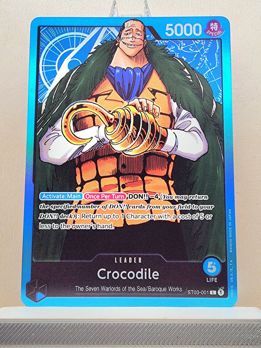 One Piece English! 1x Crocodile (ST03-001 - Leader)