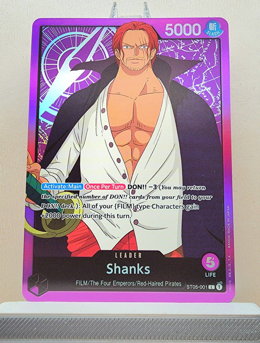 One Piece English! 1x Shanks (ST05-001 - Leader)