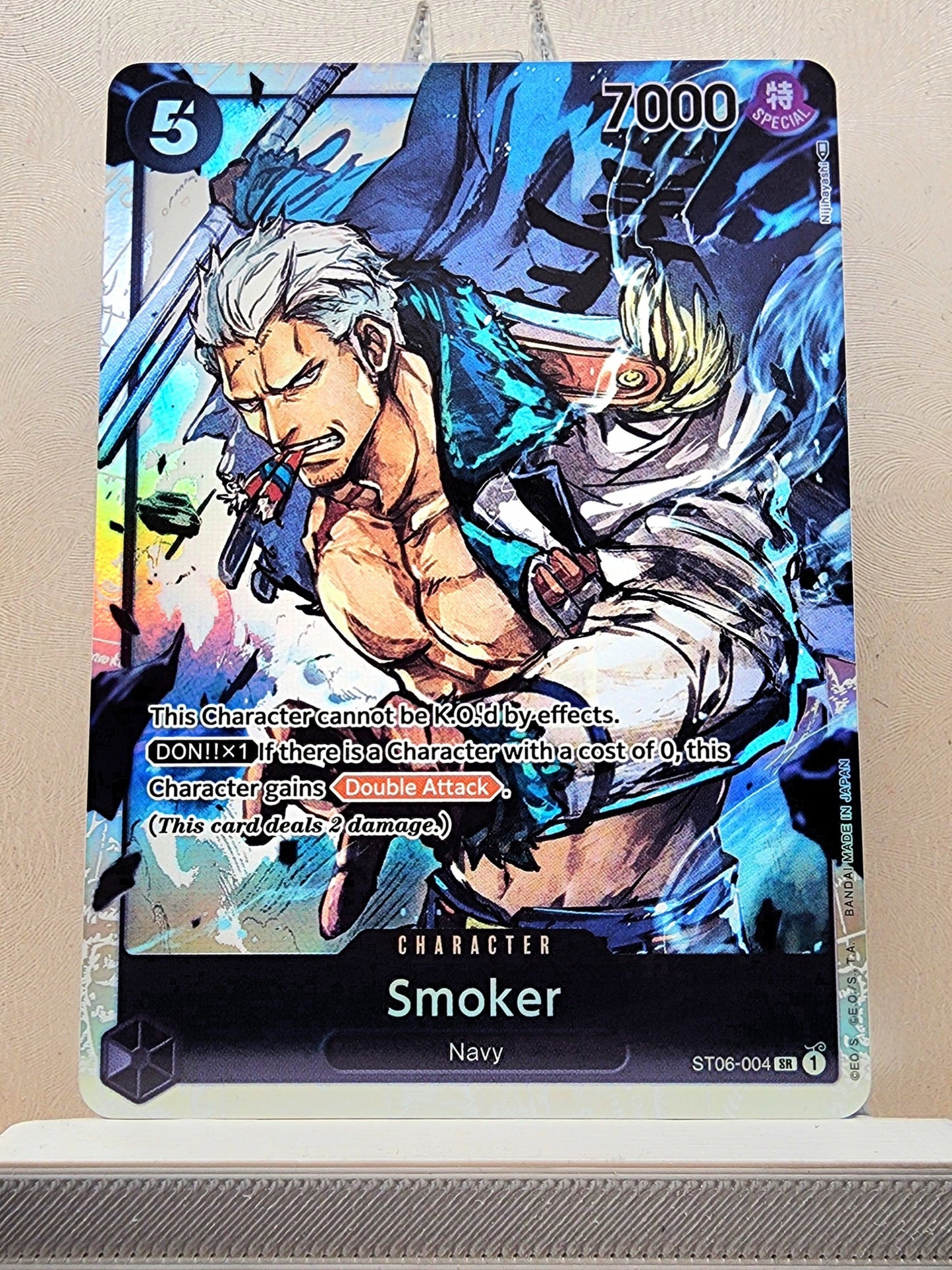 One Piece English! 1x Smoker (ST06-004 - Super Rare)