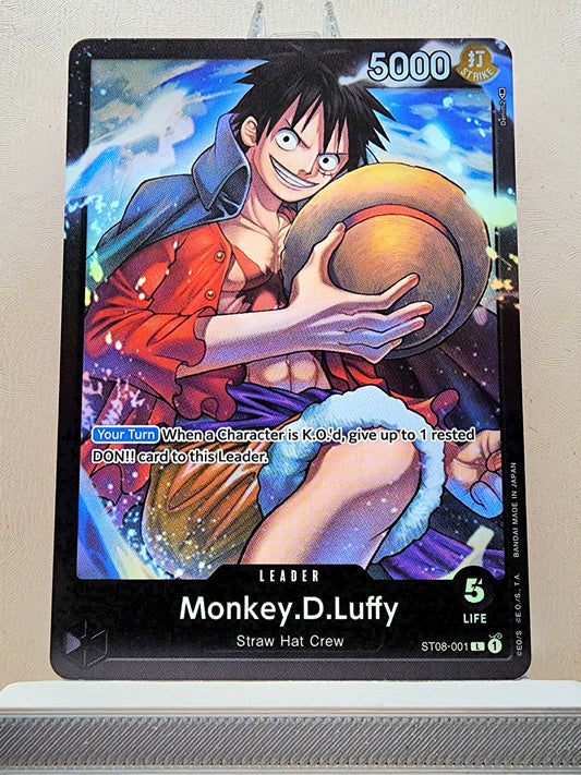 One Piece English! 1x Monkey D Luffy (ST08-001 - Leader)