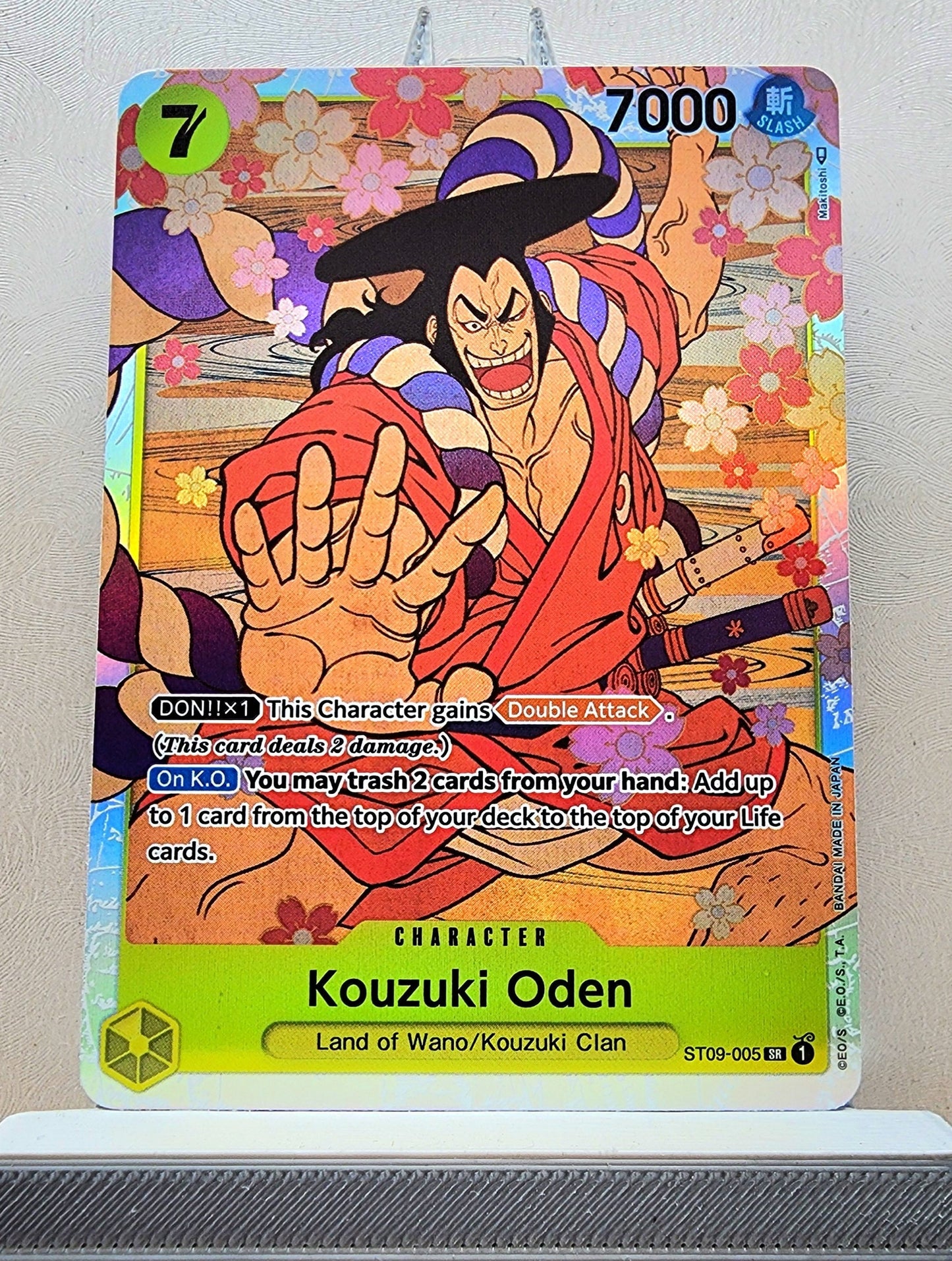 One Piece English! 1x Kouzuki Oden (ST09-005 - Super Rare)