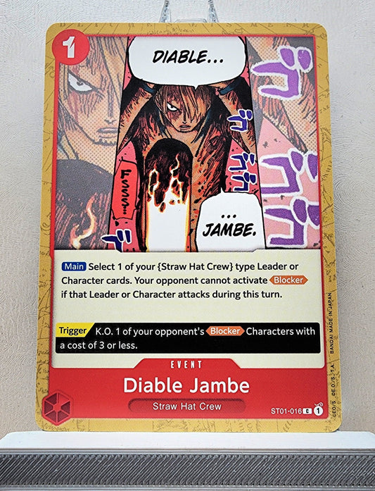 One Piece English! 1x Diable Jambe (ST01-016 - Common)