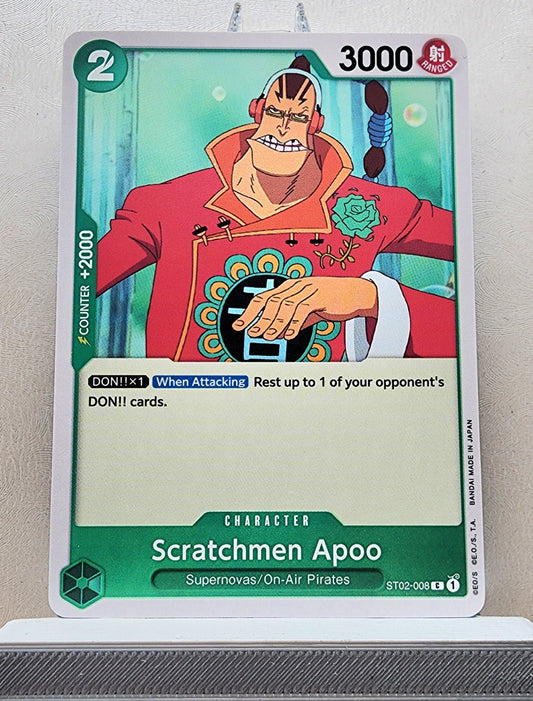 One Piece English! 1x Scratchmen Apoo (ST02-008 - Common)