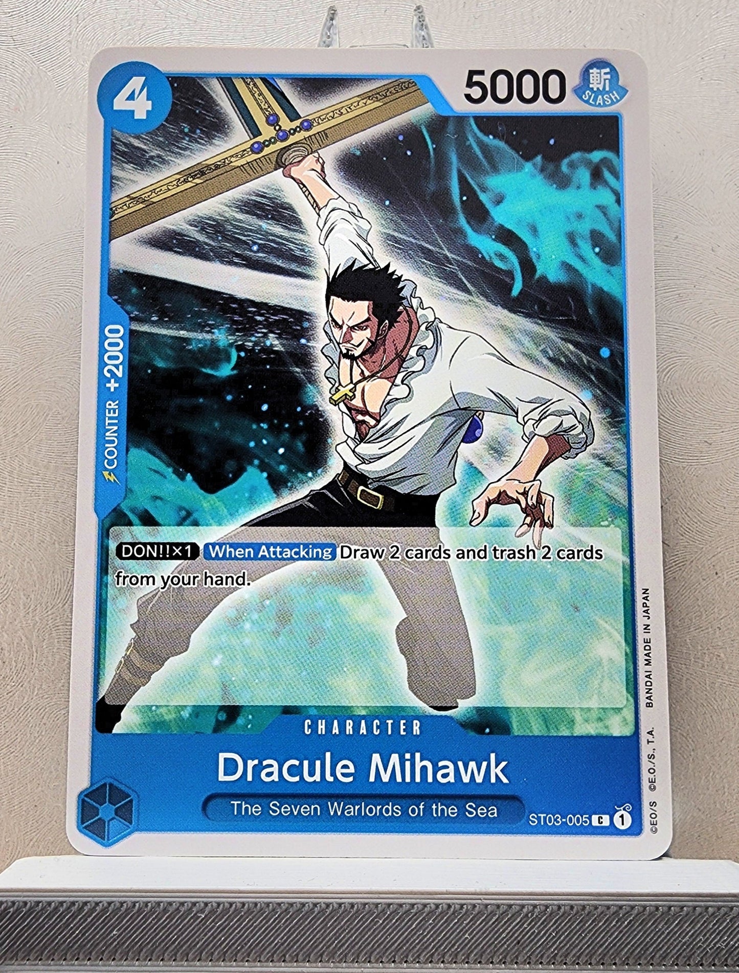 One Piece English! 1x Dracule Mihawk (ST03-005 - Common)