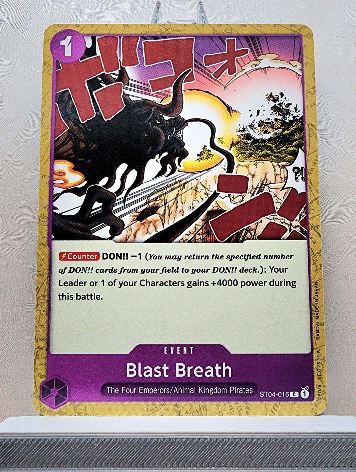 One Piece English! 1x Blast Breath (ST04-016 - Common)