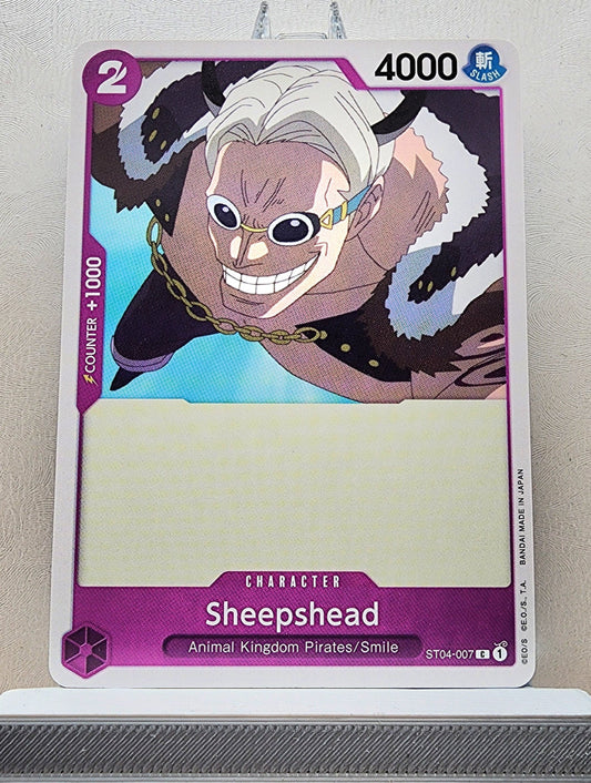 One Piece English! 1x Sheepshead (ST04-007 - Common)