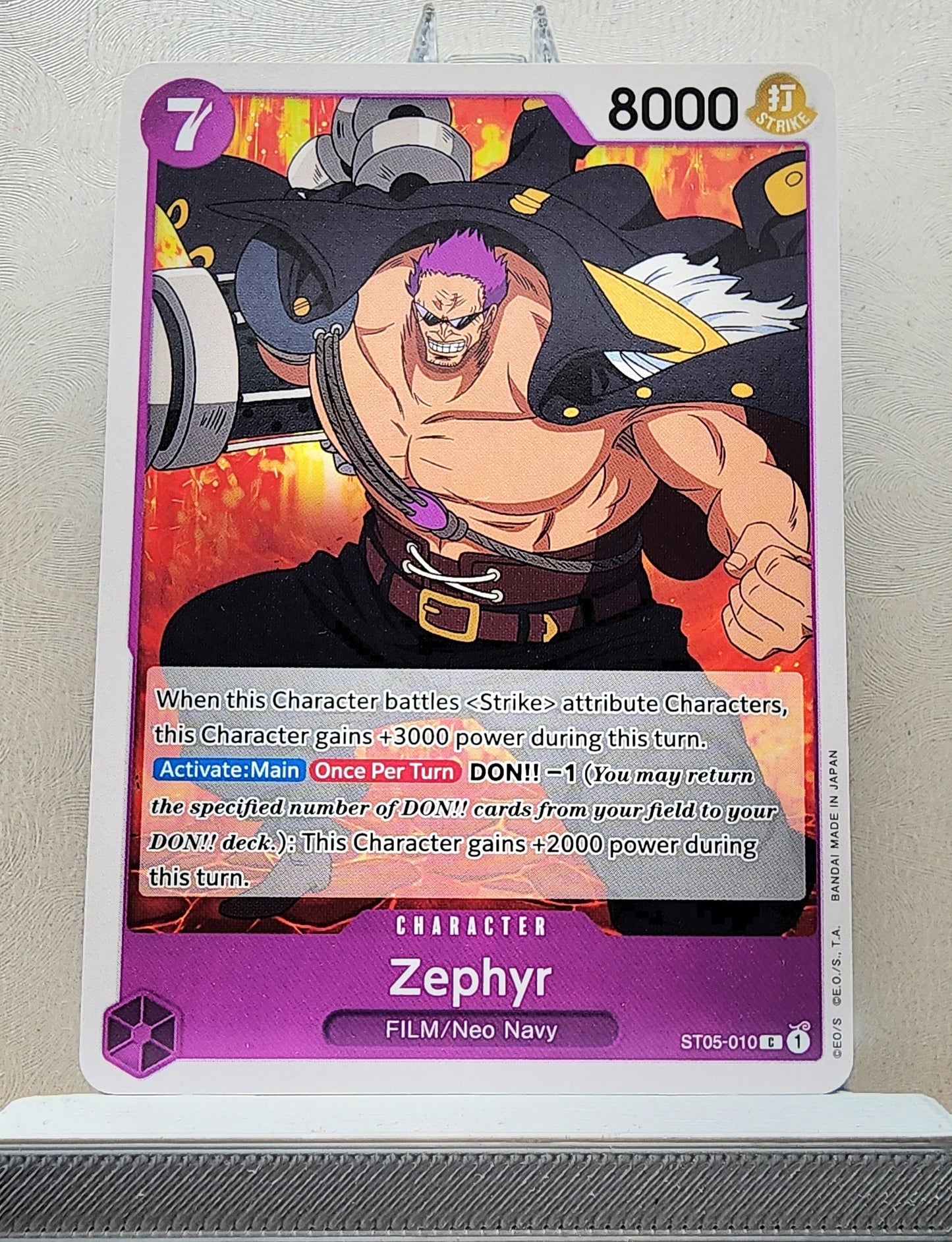 One Piece English! 1x Zephyr (ST05-010 - Common)