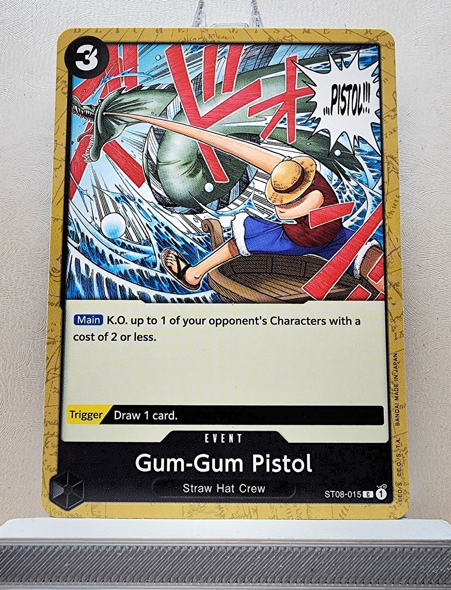 One Piece English! 1x Gum-Gum Pistol (ST08-015 - Common)