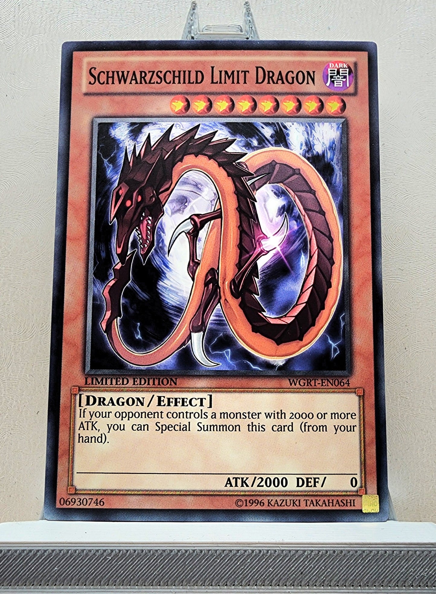 Yugioh! 1x Schwarzschild Limit Dragon (WGRT - Common) Limited Edition